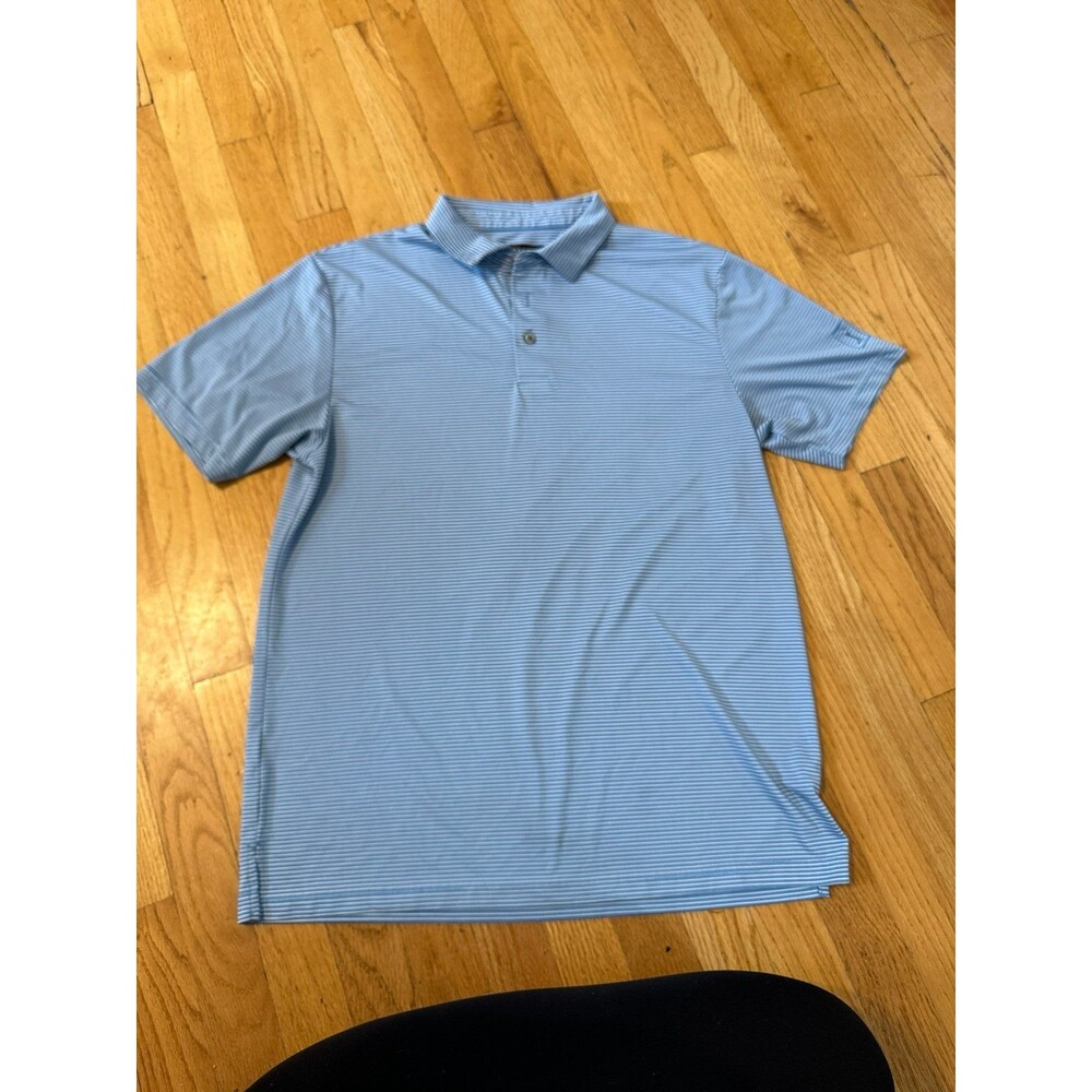 pga tour shirt light blue stripe